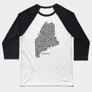 State of Maine Maze Baseball T-Shirt